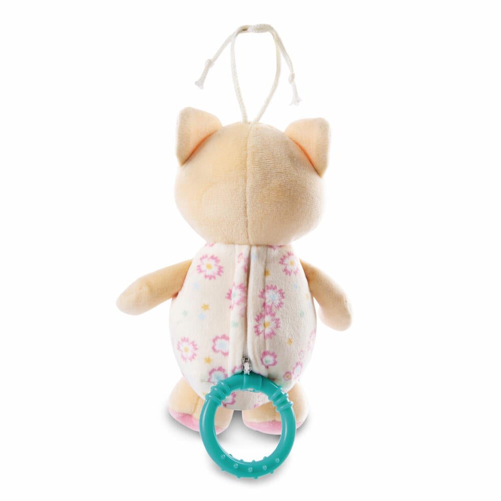 NICI My First NICI Spieluhr Katze, Musikuhr, Einschalfhilfe, Kuscheltier, Polyester, 18 cm, 48898