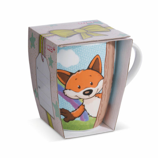 NICI Forest Friends Tasse Fuchs Fridalie, Kaffeetasse, Teetasse, Becher, Porzellan, 310 ml, 49165