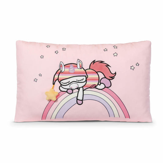 NICI Schlafmützen Einhorn Myala Kissen, Kopfkissen, Kuschelkissen, Dekokissen, 43 x 25 cm, 48888
