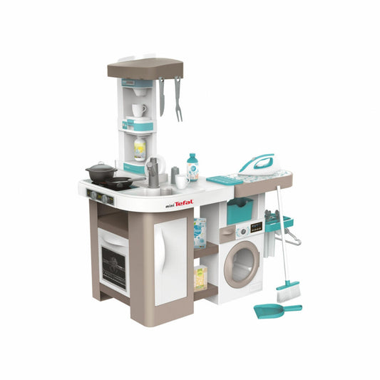 Smoby Tefal Spielküche Studio + Waschsalon, Kinderküche, Spielzeugküche, Waschmaschine, 7600311050