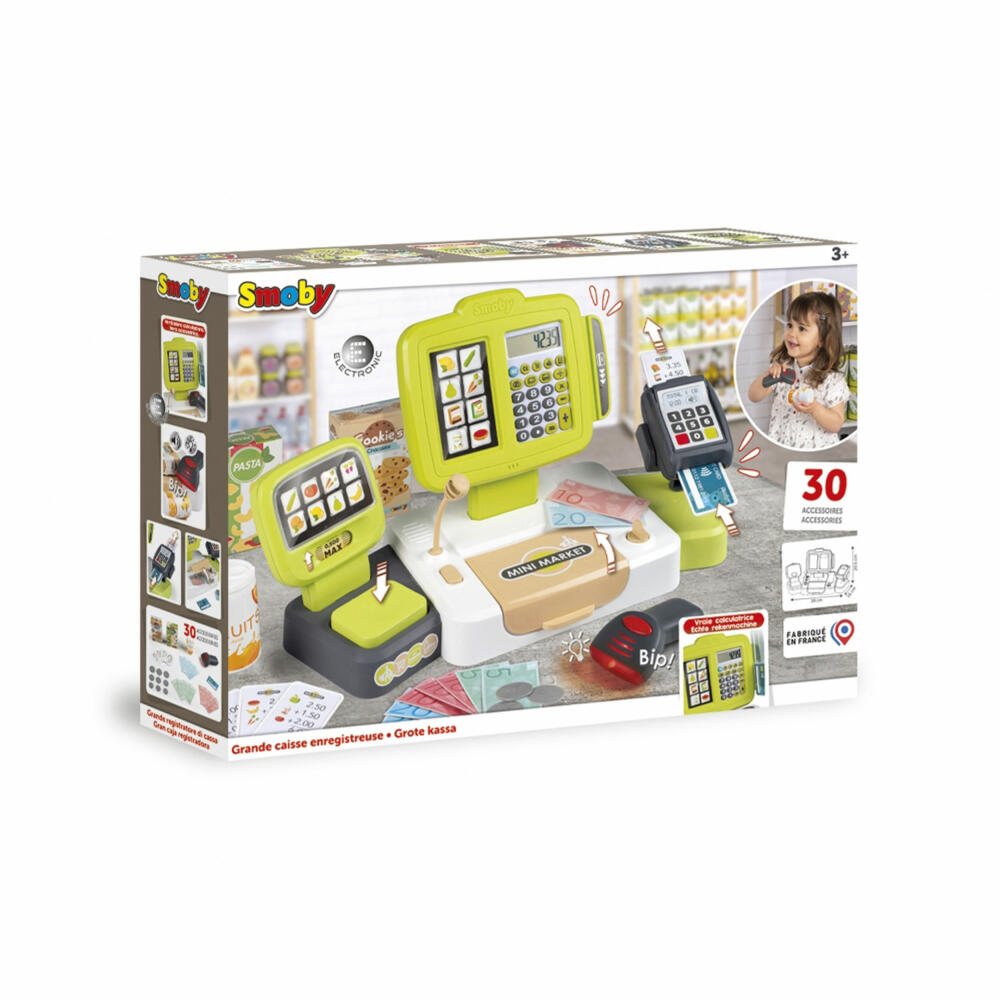Smoby Supermarktkasse XL elektronisch, Kasse, Spielzeugkasse, Spielzeug Kinder, 7600350114