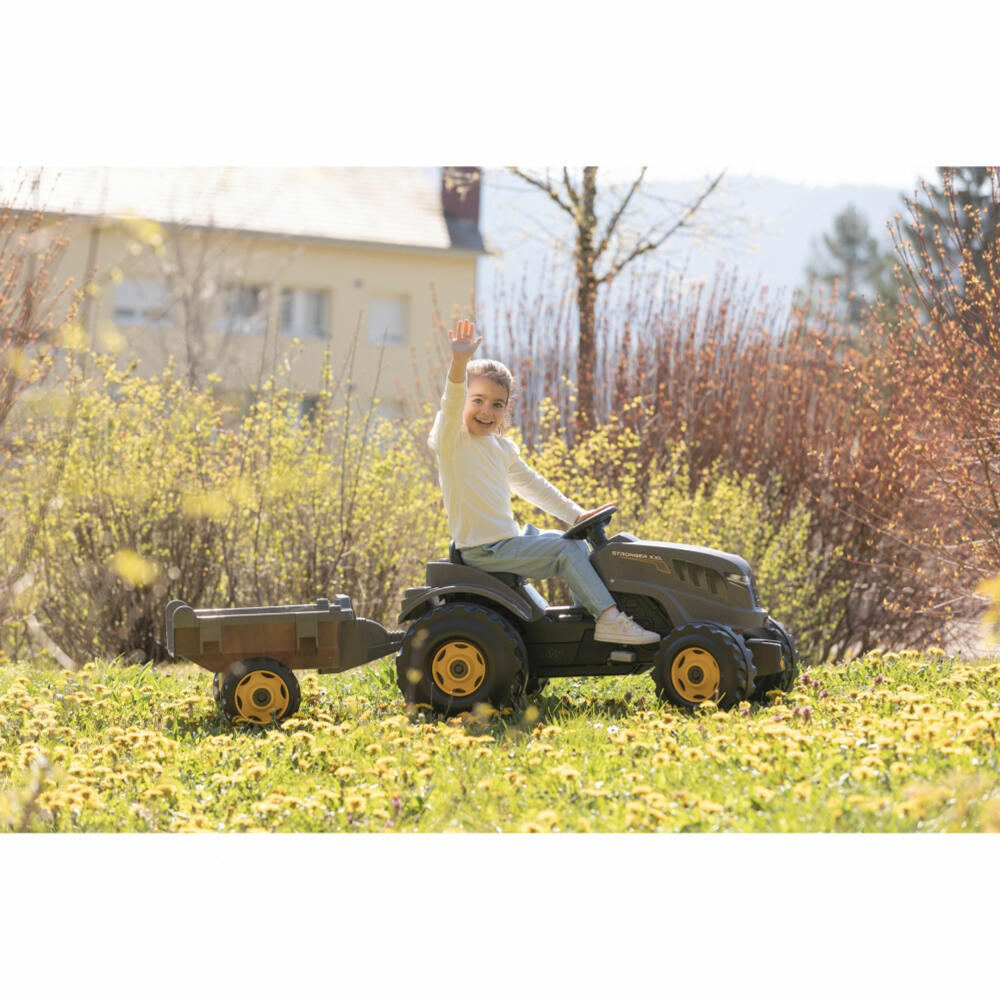 Smoby Tractor Stronger XXL with Trailer, Pedal Vehicle, Pedal Tractor, Toy, Children, 7600710202