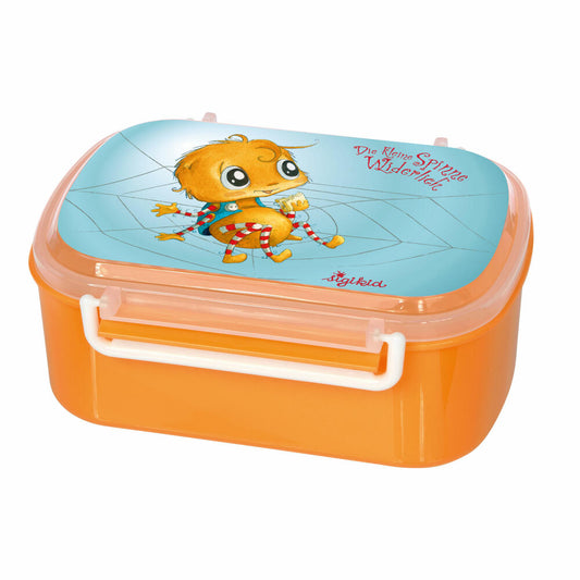 sigikid & friends Die kleine Spinne Widerlich Brotdose, Brotbox, Lunchbox, Kinder, Kunststoff, 17 x 17 cm, 52881