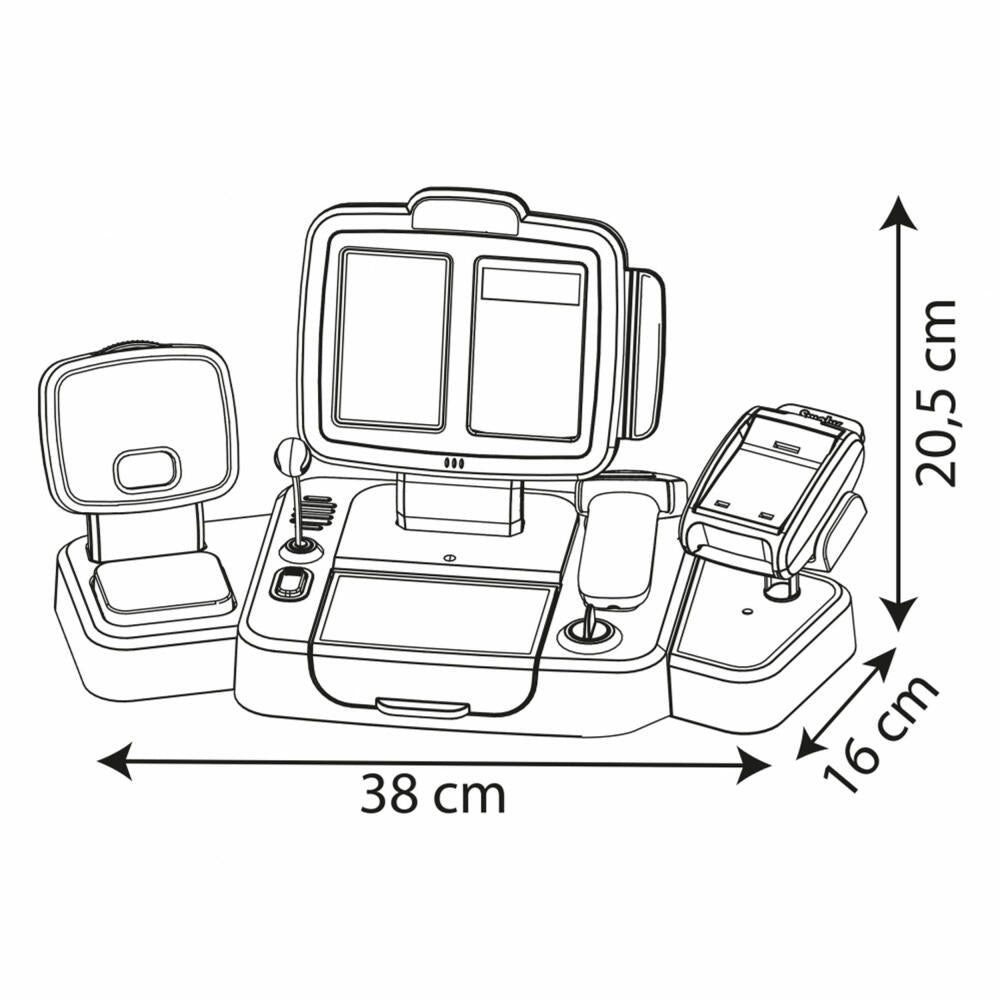 Smoby Supermarktkasse XL elektronisch, Kasse, Spielzeugkasse, Spielzeug Kinder, 7600350114