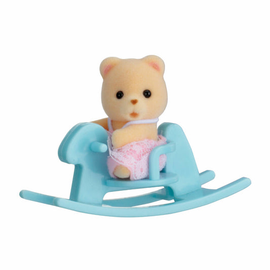 Sylvanian Families Minibox Bär auf Schaukelpferd Baby, Babybär, Schaukel, Pferd, Mini Boxen, 5199