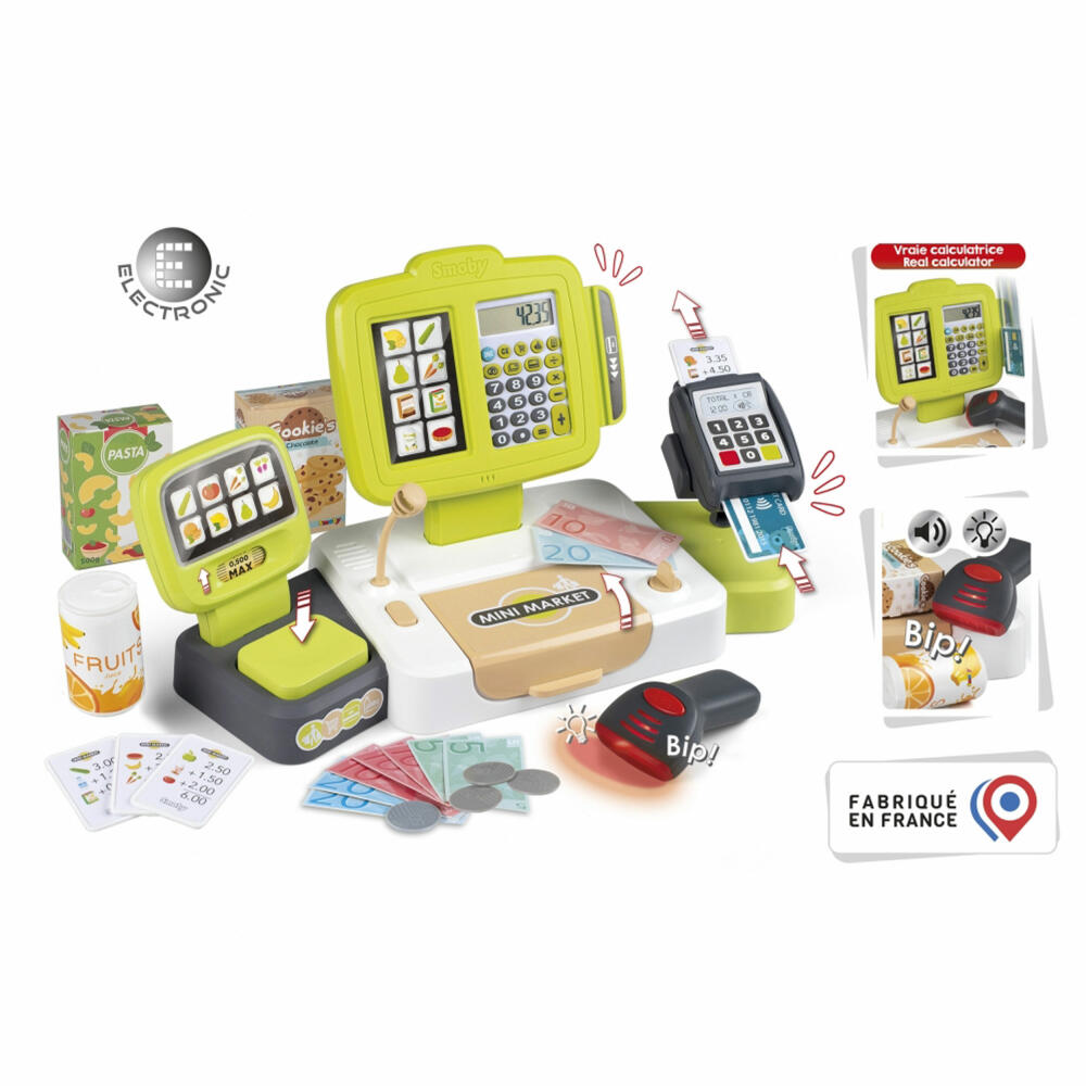 Smoby Supermarktkasse XL elektronisch, Kasse, Spielzeugkasse, Spielzeug Kinder, 7600350114