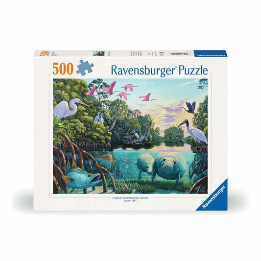 Ravensburger Puzzle Manatee Moments, Erwachsenenpuzzle, 500 Teile, 12000044