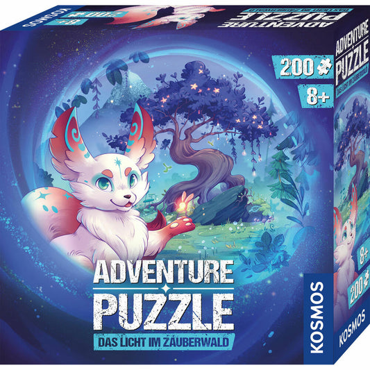 KOSMOS Adventure Puzzle The Light in the Magic Forest, Interactive Adventure Game, Puzzle Game, Children, Ages 8 and Up, 683597