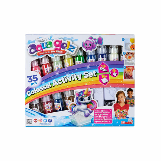 Simba Aqua Gelz Colossal Set, Farbgel, Kreativset, 3D Figur, Wasser Gelfiguren, 106322566