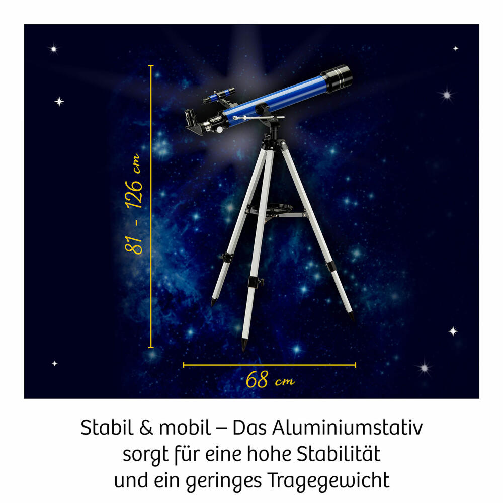 KOSMOS Astro Telescope, Refractor Telescope, Finderscope, Children, Star Observation, 675158