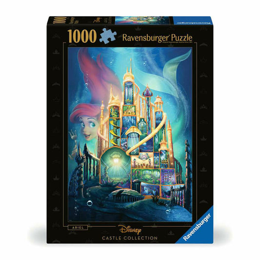 Ravensburger Puzzle Disney Castles - Arielle, Erwachsenenpuzzle, 1000 Teile, 12000265