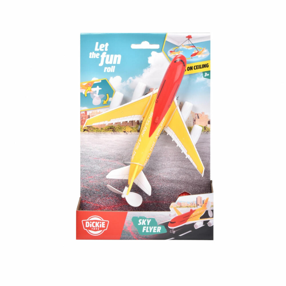 Dickie Toys Sky Flyer, battery-operated ceiling flyer, airplane, toy, children, 203342014