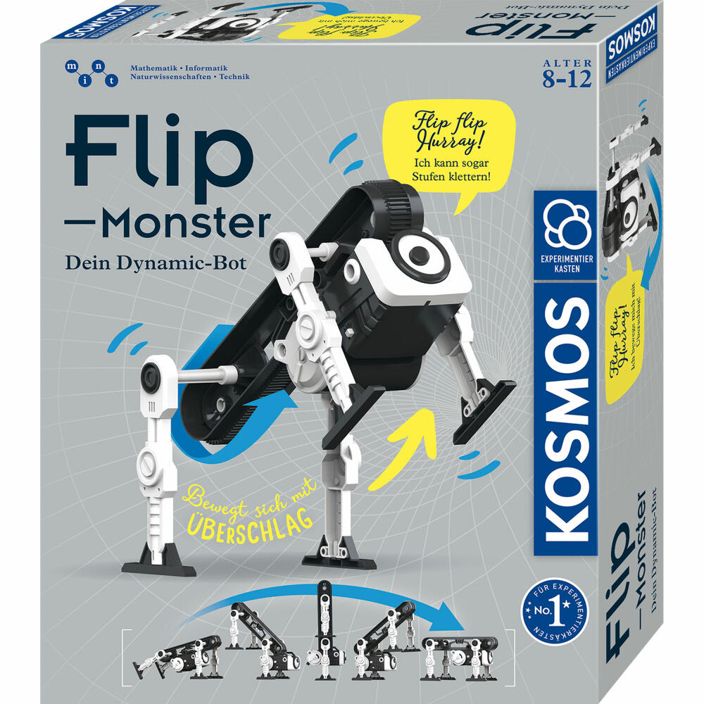KOSMOS Flip-Monster, Experiment Box, Robot Kit, Dynamic-Bot, from 8 years, 621223