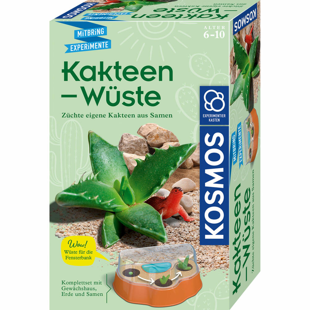 KOSMOS Bring-along Experiments Cactus Desert, Experiment Set, Cacti, Children, from 6 years, 658250