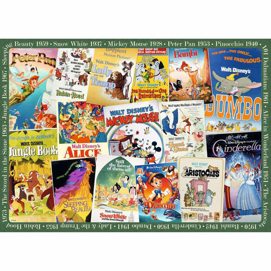 Ravensburger Puzzle Disney Vintage Movie Poster, Erwachsenenpuzzle, 1000 Teile, 12000689