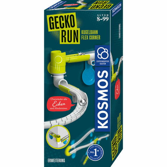 KOSMOS Gecko Run Flex Corner Extension, Addition, Marble Run, Accessories, from 8 years, 621292