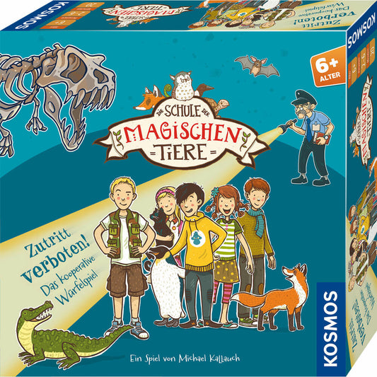 KOSMOS Die Schule der magischen Tiere - Zutritt verboten!, Würfelspiel, kooperatives Kinderspiel, ab 6 Jahren, 684334