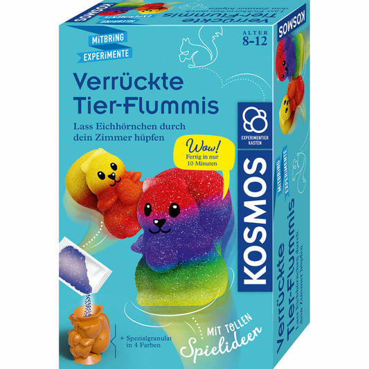 KOSMOS Mitbring-Experimente Verrückte Tier-Flummis, Experimentierset, Hüpfball, Kinder, ab 8 Jahren, 658267