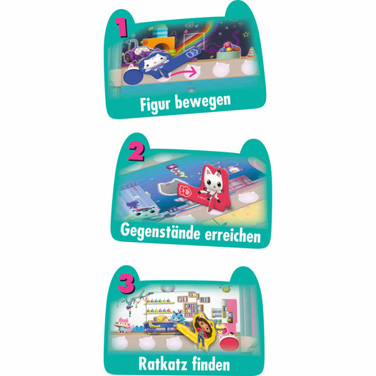 Schmidt Spiele Gabbys Dollhouse Eine miau-tastische Schnitzeljagd, Kinderspiel, ab 4 Jahren, 40655