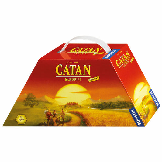 KOSMOS Catan - Das Spiel - Kompakt, Strategiespiel, Strategie und Abenteuer, Spiel für unterwegs, ab 10 Jahren, 693138