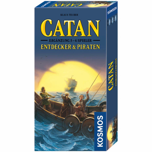 KOSMOS Catan - Supplement 5-6 players - Explorers and Pirates, Strategy game, Strategy and Adventure, Game, from 12 years, 694111