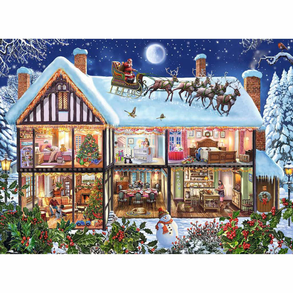 Ravensburger children's puzzle Christmas at home, puzzle with XXL pieces, 100 XXL pieces, 12996