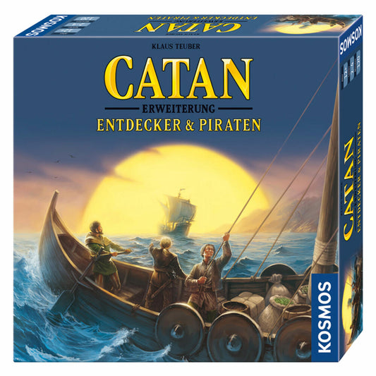KOSMOS Catan - Expansion - Explorers &amp; Pirates, Strategy Game, Strategy and Adventure, Game, Ages 12 and Up, 693411