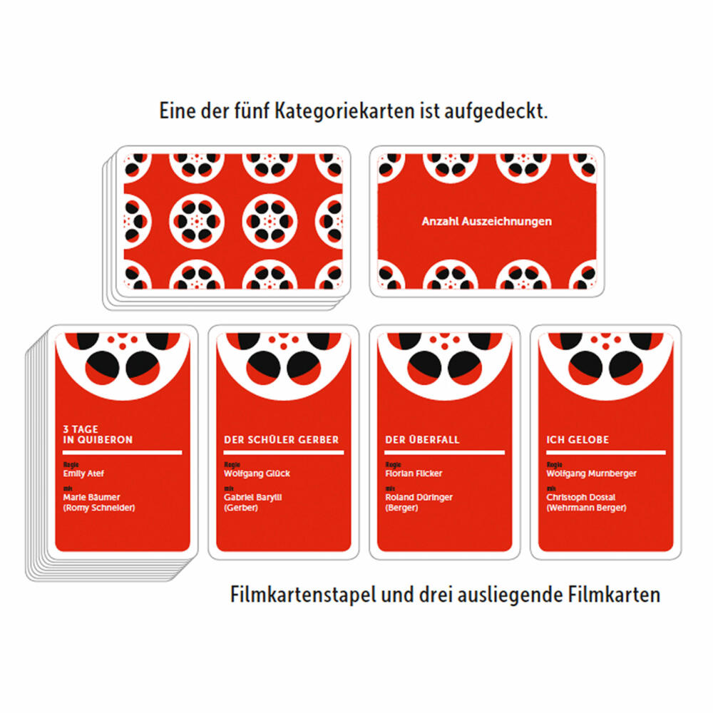 KOSMOS 100 x Austria - The Film Quiz, Quiz Game, Question Game, Cards, Games, from 10 years, 698997
