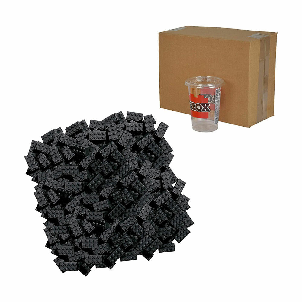 Simba Blox 500 Black 8-Piece Bricks Loose, Building Blocks, Children's Toys, 500 Pieces, Black, 104118935
