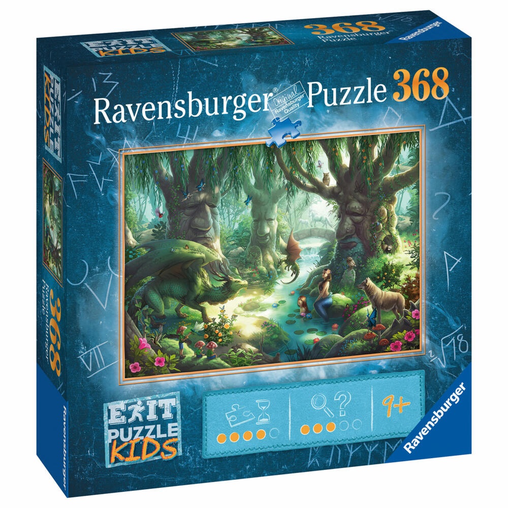 Ravensburger EXIT Puzzle Kids The Magic Forest, Children's Puzzle, Puzzle, Puzzle Game, Game, 368 Pieces, 12955