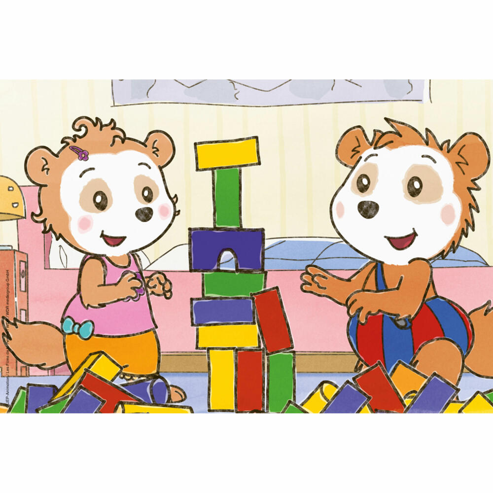 Schmidt Spiele Bobo Dormouse Friends and Family, Children's Puzzle, Children's Puzzle, Children's Puzzles, 3 x 24 Pieces, 56414