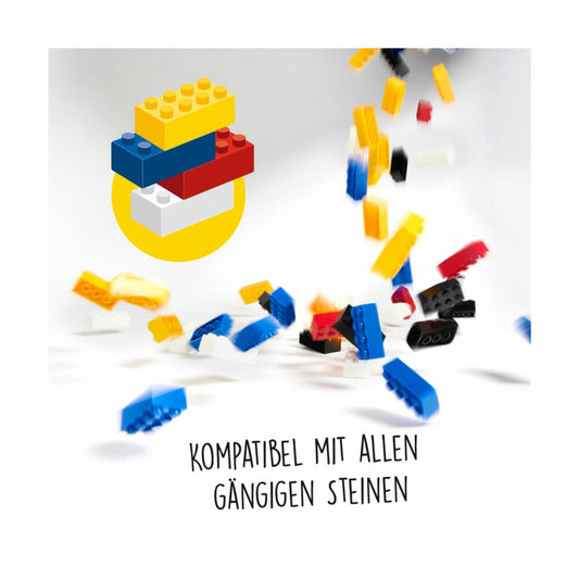 Simba Blox 500 Grüne 8er Steine lose, Bausteine, Klemmbausteine, kompatibel mit bekannten Spielsteinen, 500 Stück, 104114547