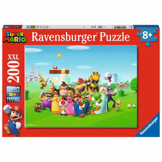 Ravensburger Kinderpuzzle Super Mario Abenteuer, Puzzle mit XXL-Teilen, 200 XXL Teile, 12993