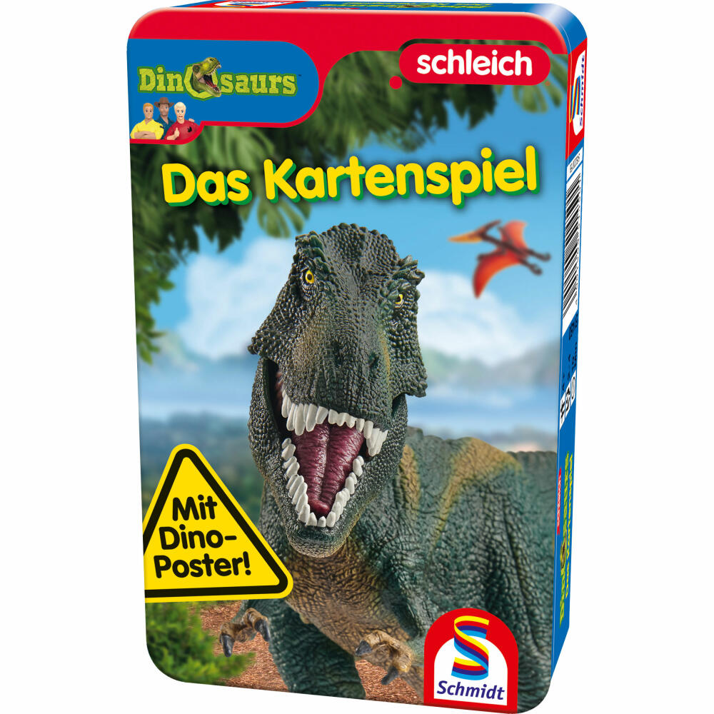 Schmidt Spiele Schleich Dinosaurs The Card Game, Bring-me-with-you Game, Children's Game, Trump, Quartet, 51450