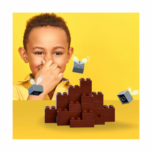 Simba Blox 1000 Braune 4er Steine lose, Bausteine, Klemmbausteine, kompatibel mit bekannten Spielsteinen, 1000 Stück, 104114553