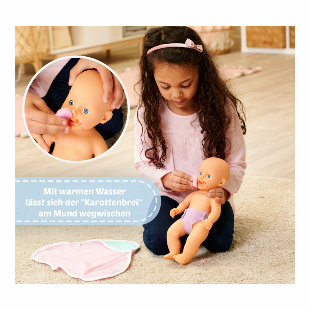 Simba New Born Baby Dreckspatz Bath Doll, Doll, Baby Doll, Waterproof Body, 105030006