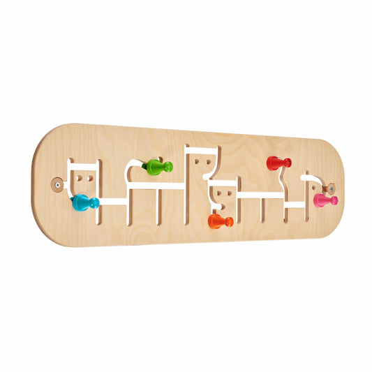 Selecta Toys Movella Wardrobe, Wall Decoration, Children's Room Decoration, Wooden Toy, Wood, 74 x 20.5 cm, 60007