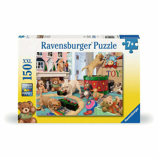 Ravensburger Playful Puppies, 150 pieces XXL, children's puzzle, children's puzzle, from 7 years, 12000865