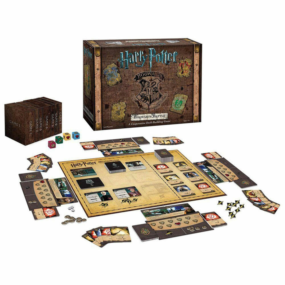 KOSMOS Familienspiele Harry Potter - Kampf um Hogwarts, Spiel, Kartenspiel, Gesellschaftspiel, ab 11 Jahren, 693398