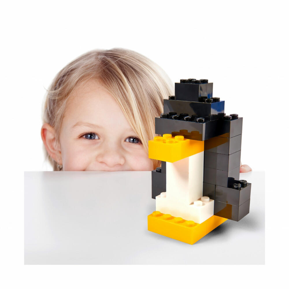 Simba Blox Container 500 bricks in a tin, building blocks, interlocking bricks, compatible with well-known game pieces, 500 pieces, 104114206
