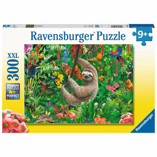 Ravensburger Kinderpuzzle Gemütliches Faultier, Puzzle mit XXL-Teilen, 300 XXL Teile, 13298