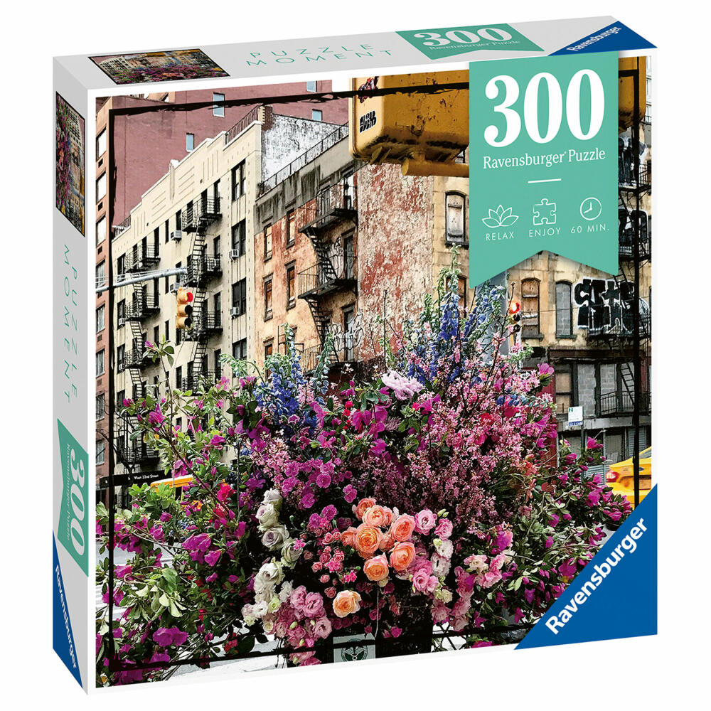 Ravensburger Puzzle Moment Flowers in New York, Adult Puzzle, Children's Puzzle, Puzzles, 300 Pieces, 12964