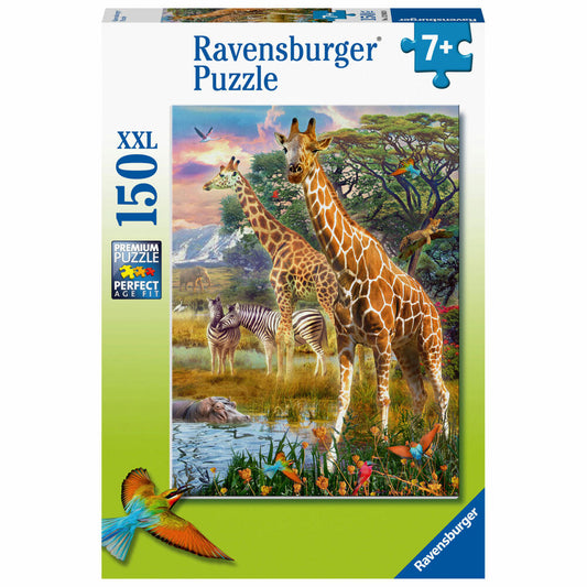 Ravensburger Puzzle Colorful Savanna, Children's Puzzle, Puzzle Game, XXL Format, 150 Pieces, 12944