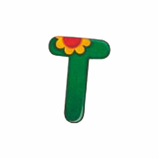 Selecta Toy Alphabet T, Letter, Children's Room Decoration, Wooden Toy, Wood, 8 cm, 60920