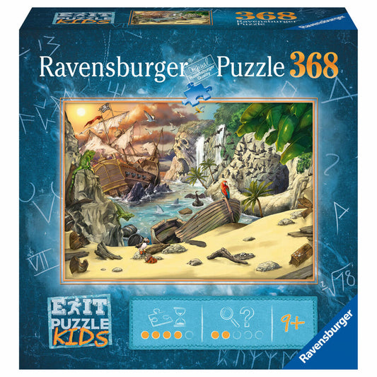 Ravensburger EXIT Puzzle Kids The Pirate Adventure, Children's Puzzle, Puzzle, Puzzle Game, Game, 368 Pieces, 12954