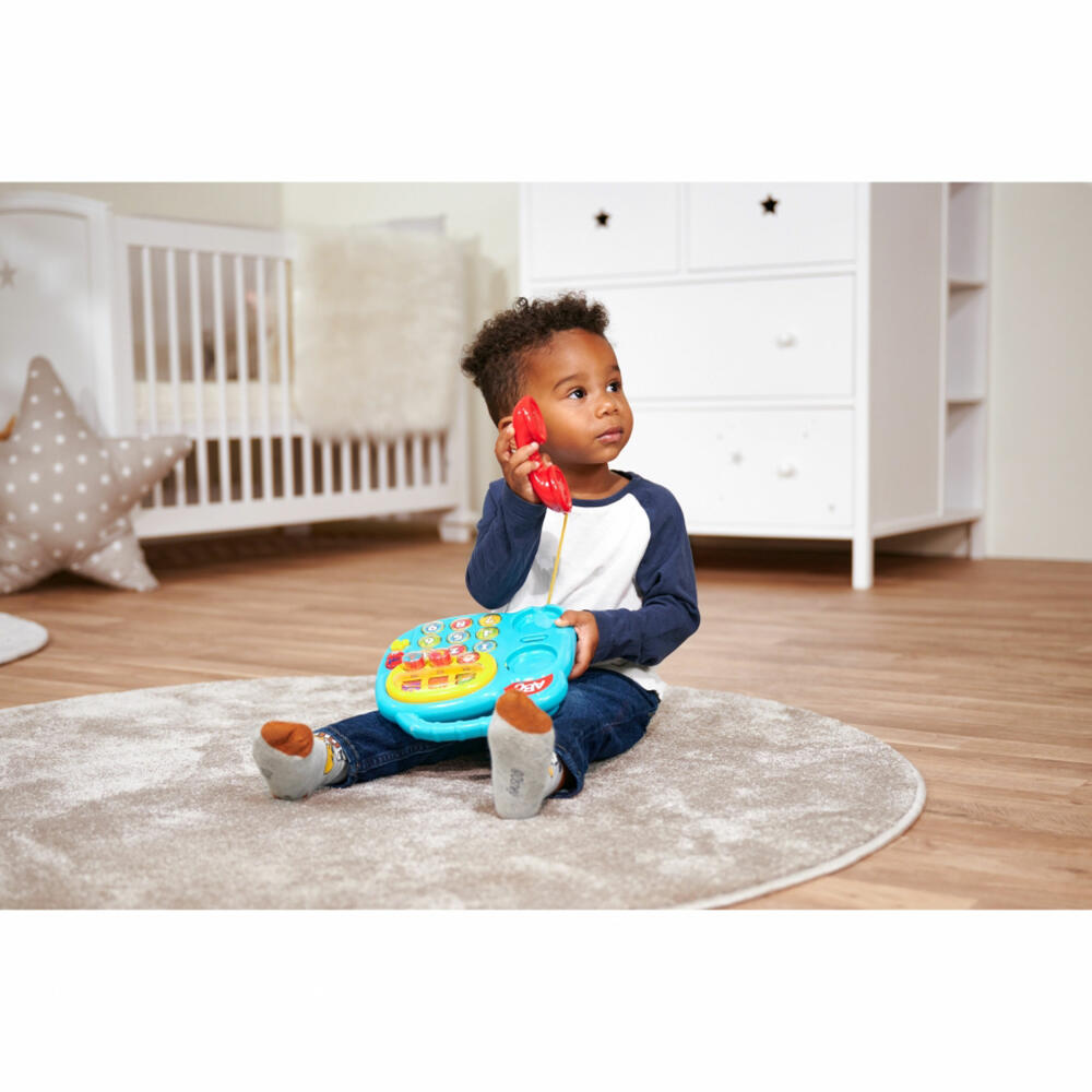 Simba ABC Buntes Telefon, mit Sound, Spielzeugtelefon, Spielzeug, ab 6 Monaten, 104010016