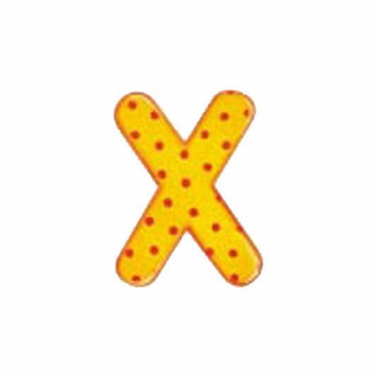 Selecta Toy Alphabet X, Letter, Children's Room Decoration, Wooden Toy, Wood, 8 cm, 60924
