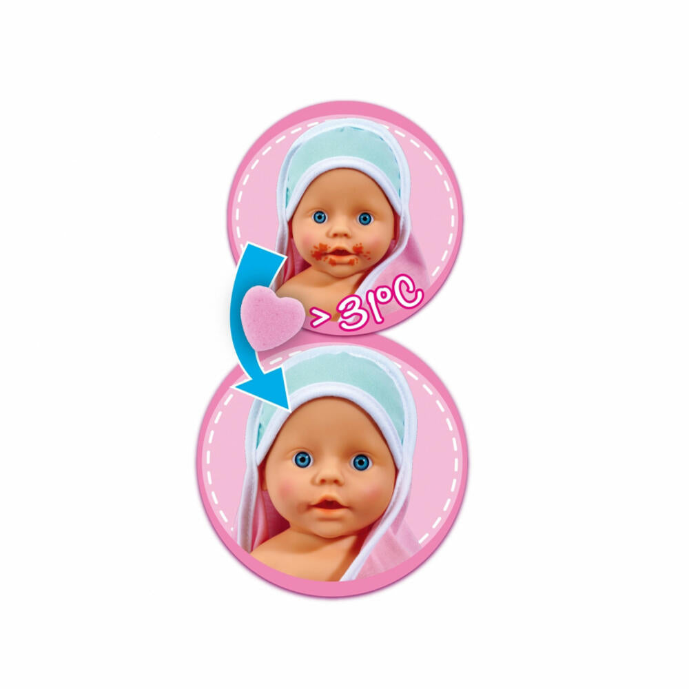 Simba New Born Baby Dreckspatz Bath Doll, Doll, Baby Doll, Waterproof Body, 105030006