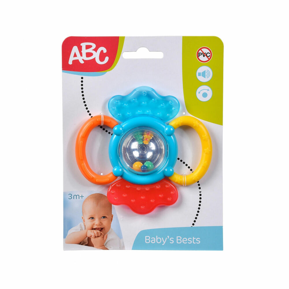 Simba ABC Activity Rassel, Babyrassel, Greifling, Greifspielzeug, Spielzeug, 104013558