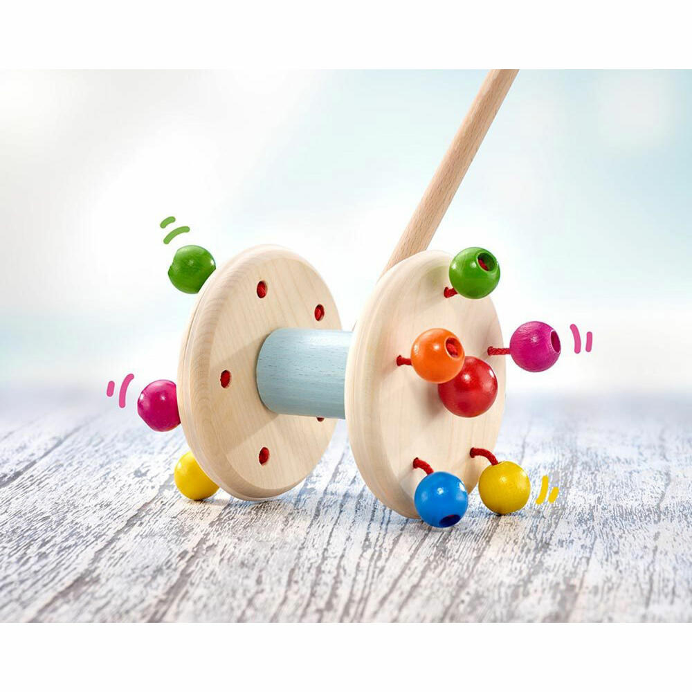Selecta toy scooter push-along figure, push-along figure, toddler game, toddler toy, wood, 10 cm, 62028